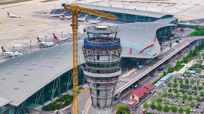 项目强省会｜济南机场二期改扩建工程“高空云泉”设计造型初现