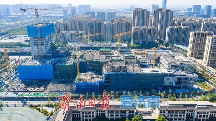 西城商业提档升级！济南槐荫银泰百货项目主体建设有序推进