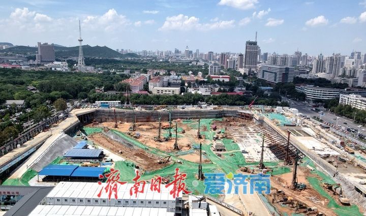 项目强省会｜济南首个轨道交通地下TOD综合体项目进入结构施工阶段