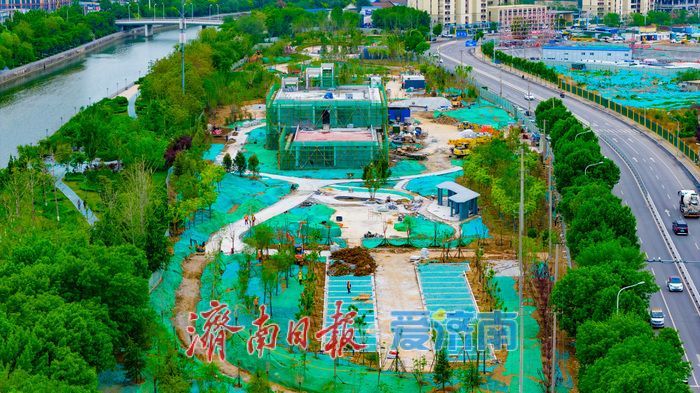 天桥区王炉北辛城中村改造配套公园基本成型 绘就民生幸福新图景