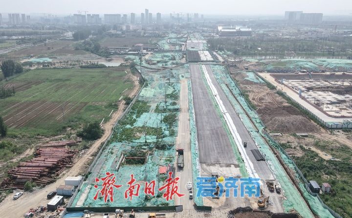 项目强省会｜如火如荼，济南黄河大道二期建设争分夺秒