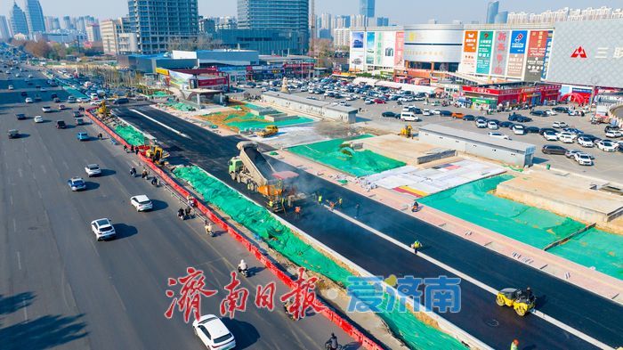 济南地铁4号线腊山站周边道路改造助力经十路畅行