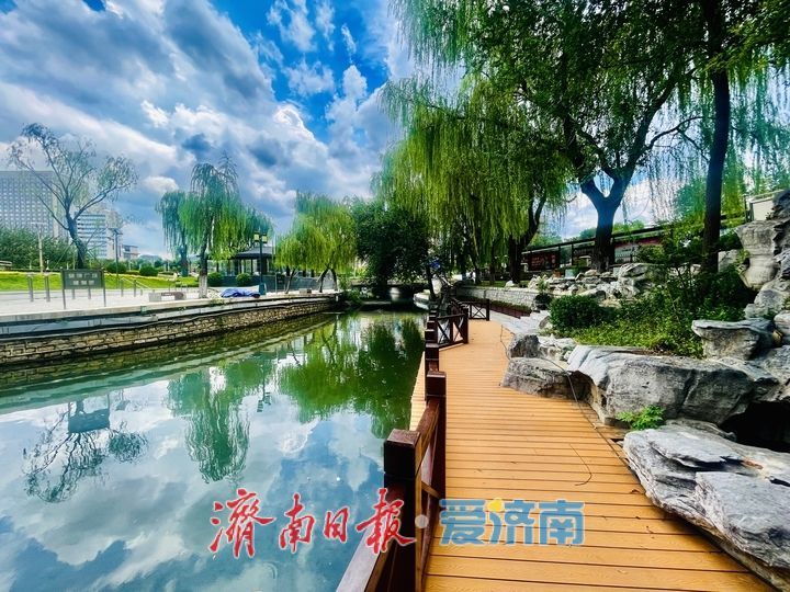 连通趵突泉与护城河 山水沟“美颜”归来迎客