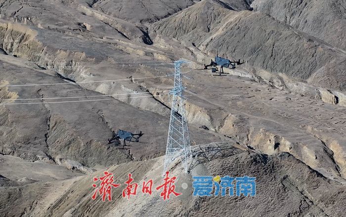 突破高原信号盲区 济南援藏团队应用中继无人机巡检电网