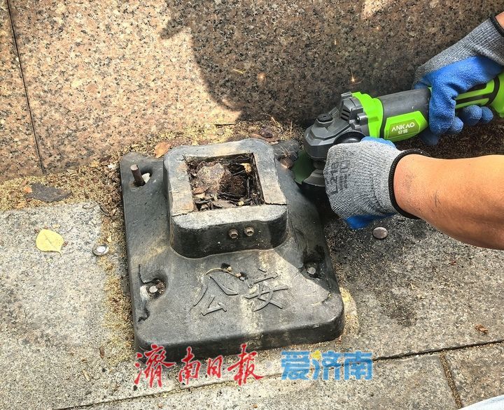 “清钉护路”守好脚下安全 ，济南开展城市道路“清钉护路”专项行动