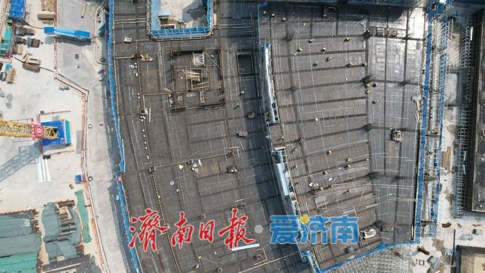 雏形已显！济南黄河体育中心体育馆、游泳馆项目施工正酣