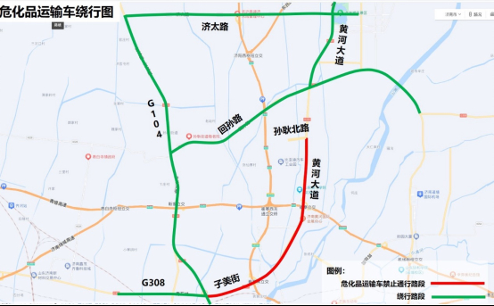 5月1日起，济南起步区黄河大道、子美街限制这些车辆通行