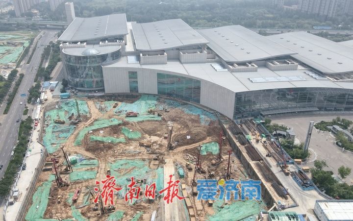 项目强省会|山东国际会展中心(配套部分)项目桩基工程稳步推进