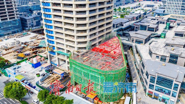 重启提速换新颜！济南齐鲁之门双子塔项目建设迎来新突破