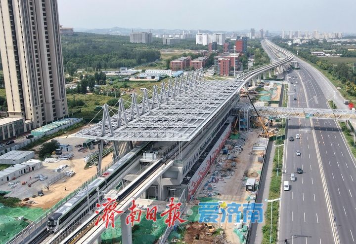 项目强省会｜济南轨交8号线全线高架段车站人行天桥主体结构施工基本结束