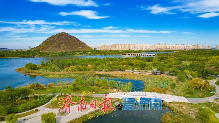 一年四季 泉在济南丨济南华山湖铺展斑斓秋日画卷
