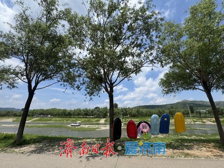 一年四季 泉在济南丨玉符河丰水期景色宜人 市民临水乐享夏日时光