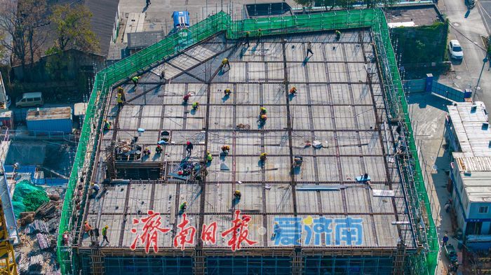 济南天桥工业设计软件创新产业园主体结构显现 打造“滨水+产业”新高地