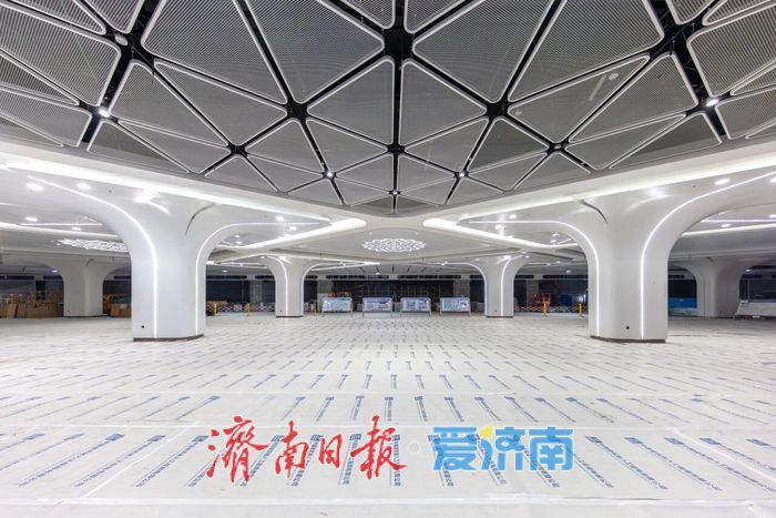 地下21米“种”荷花，济滨高铁遥墙机场站要“开”了！