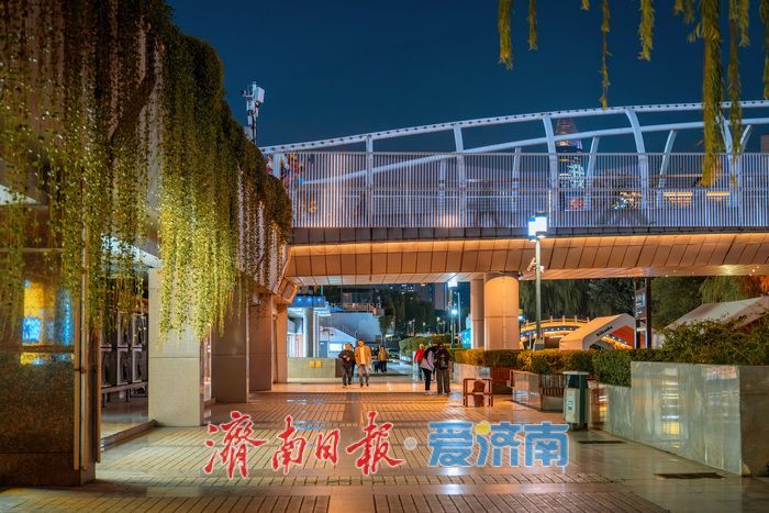 一年四季 泉在济南丨济南护城河夜景璀璨，沉浸式夜游体验让人流连忘返
