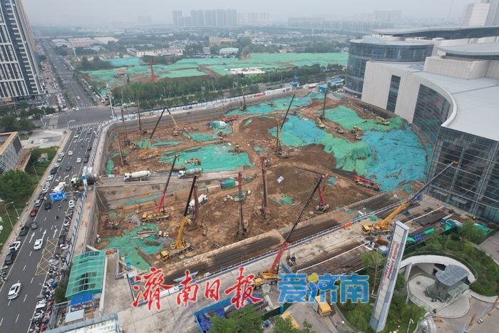 山东国际会展中心21万平方米配套部分项目建设提速