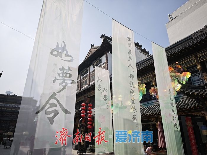 荷韵诗情，穿越千年！济南大观园上新李清照诗词文化打卡点