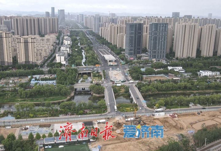 腊山河西路北延工程全面进入建设阶段