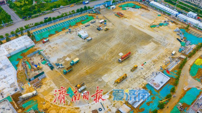 市中区南康初中项目建设提速 主体完工进入外立面施工阶段