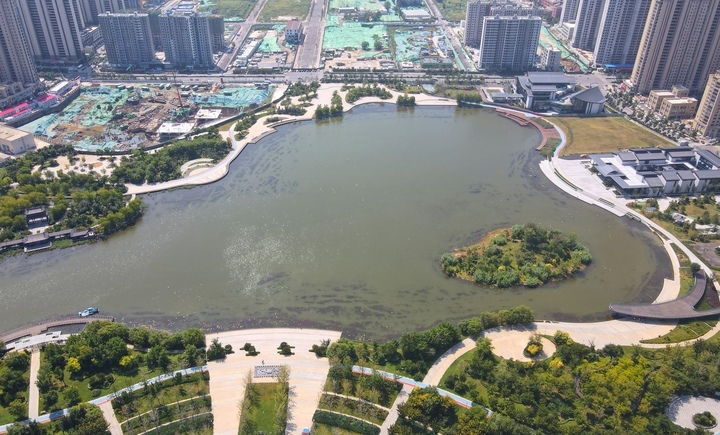 环湖步道贯通 济南云锦湖再添新亮点