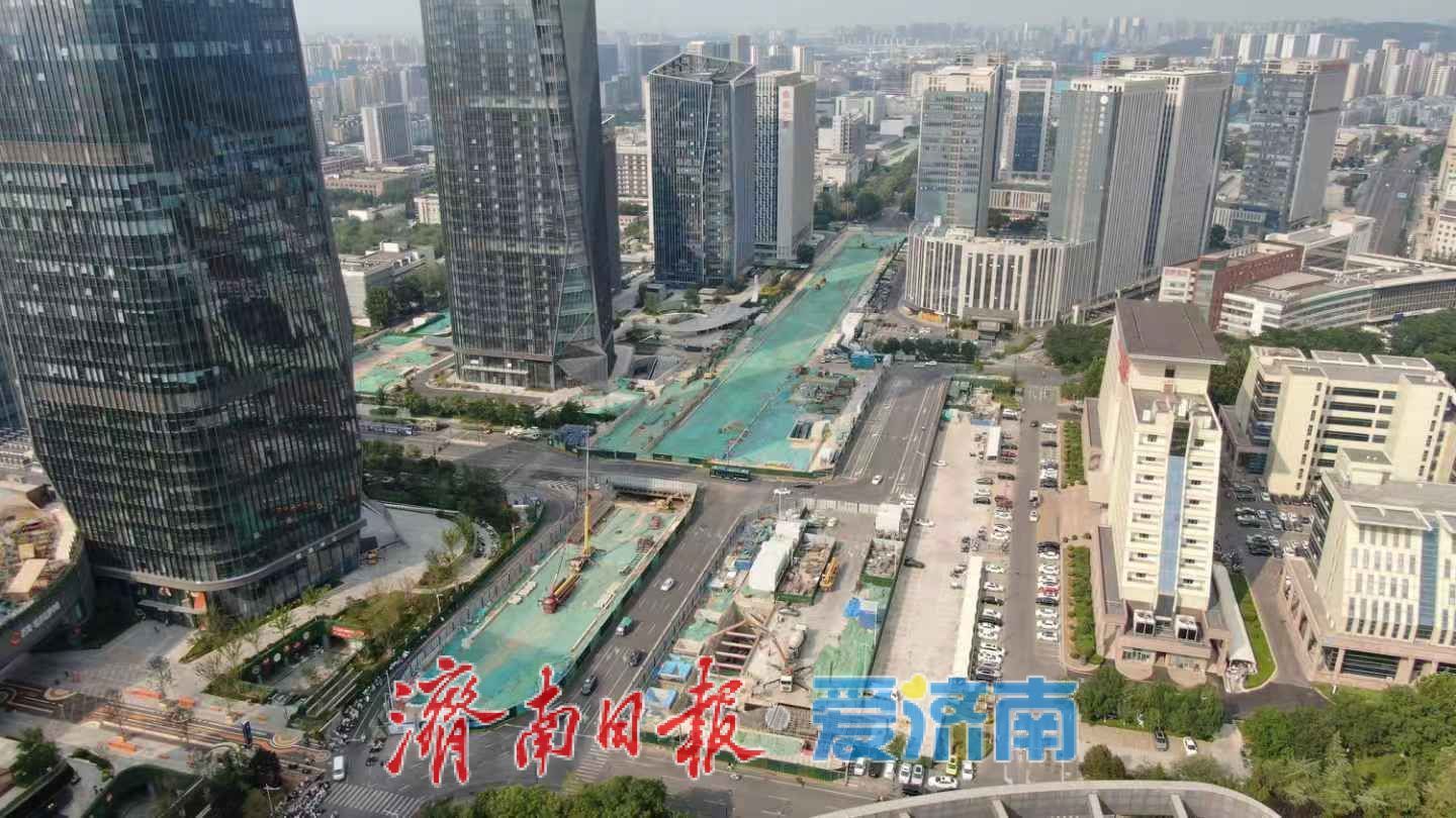 项目强省会｜济南轨道交通6号线软件园站附属结构全部封顶