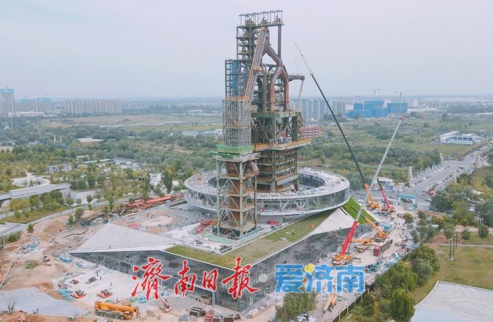 直径80米悬空圆环亮相 济钢3200高炉改造计划9月底完成整体施工