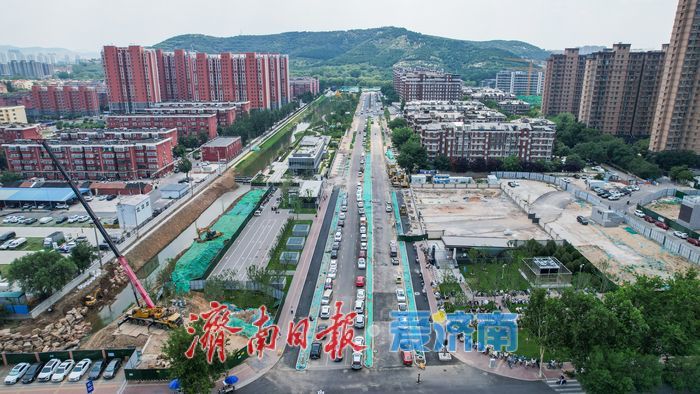 腊山河西路南延工程 冲刺收官