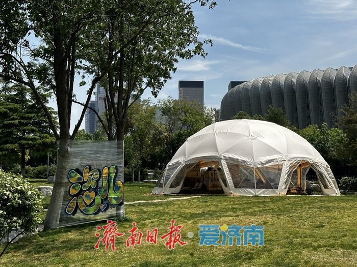 近郊露营“一位难求”？济南市区就有块人少好停车的“宝藏”绿地