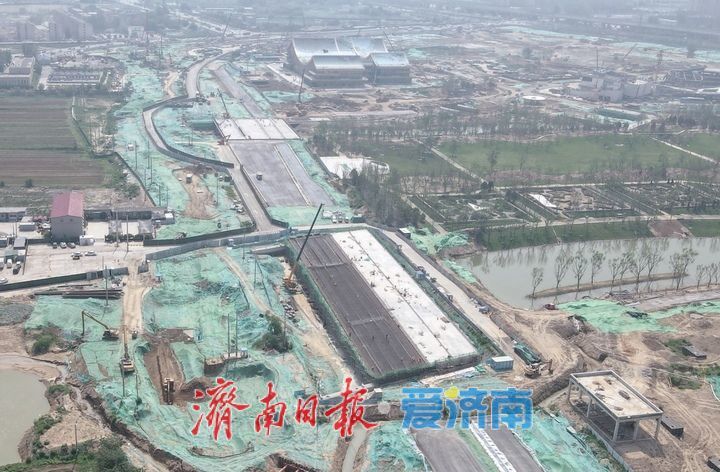 项目强省会｜如火如荼，济南黄河大道二期建设争分夺秒
