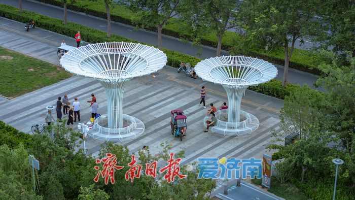 济南腊山河公园，市民休闲健身的好去处