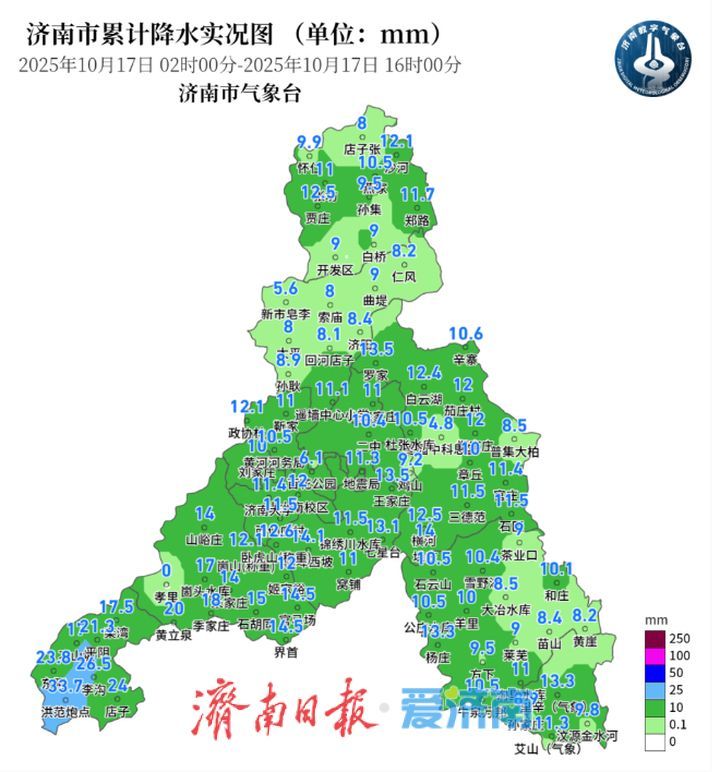 18日开始济南降雨暂停，阳光上线！降温寒意渐登场