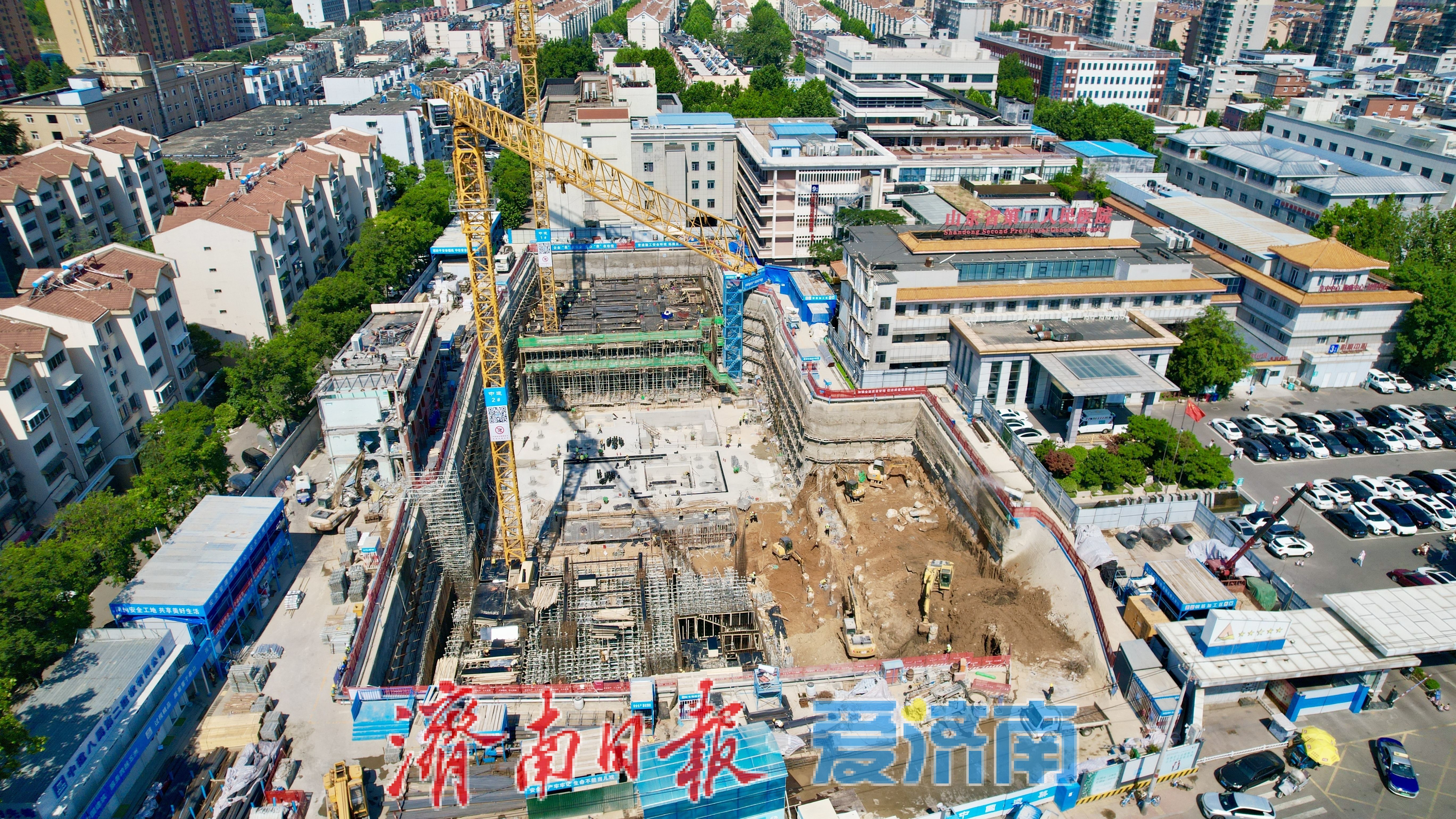 建设提速攻坚！山东省第二人民医院项目即将突破正负零关键节点