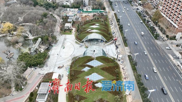 出站即是公园！济南地铁4号线泉城公园站基本建成