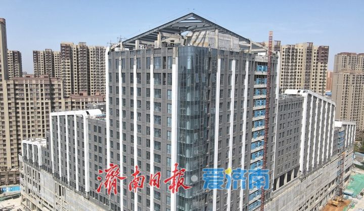 项目强省会｜济南老商埠首座大型TOD项目进入外立面装饰阶段