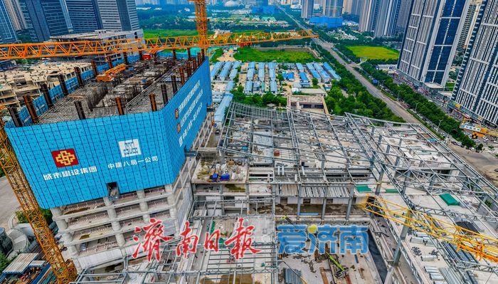 山东国际会展中心配套项目建设提速 西客站片区将添217米新地标