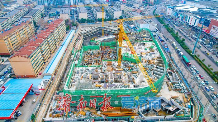 黄河南岸新地标！万融广场项目加速建设，打造多功能商业综合体