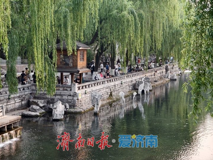护城河畔觅清凉