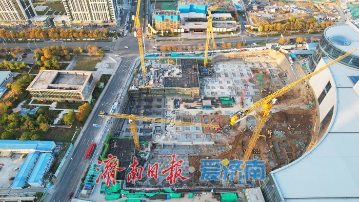 项目强省会｜济南西站中轴线217米新地标！山东国际会展中心21万平方米配套部分项目加速推进