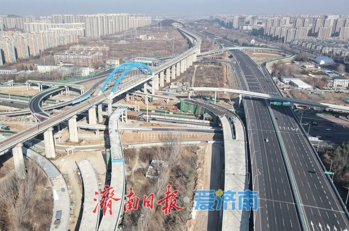 强化东部交通枢纽作用，高铁站新建高架匝道完工超九成