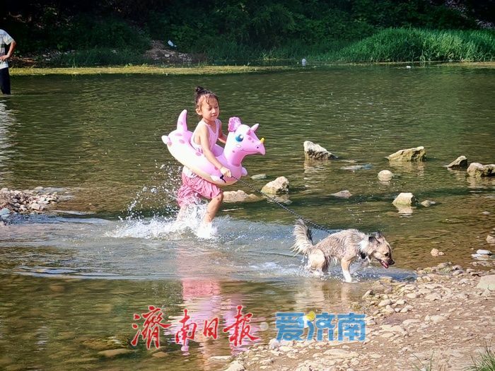 一年四季 泉在济南丨玉符河畔觅清凉：宅科村段成市民消夏野趣乐园