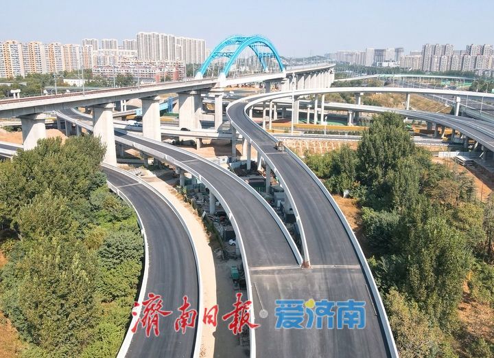 项目强省会｜济莱高铁历城站新建匝道穿“新衣”