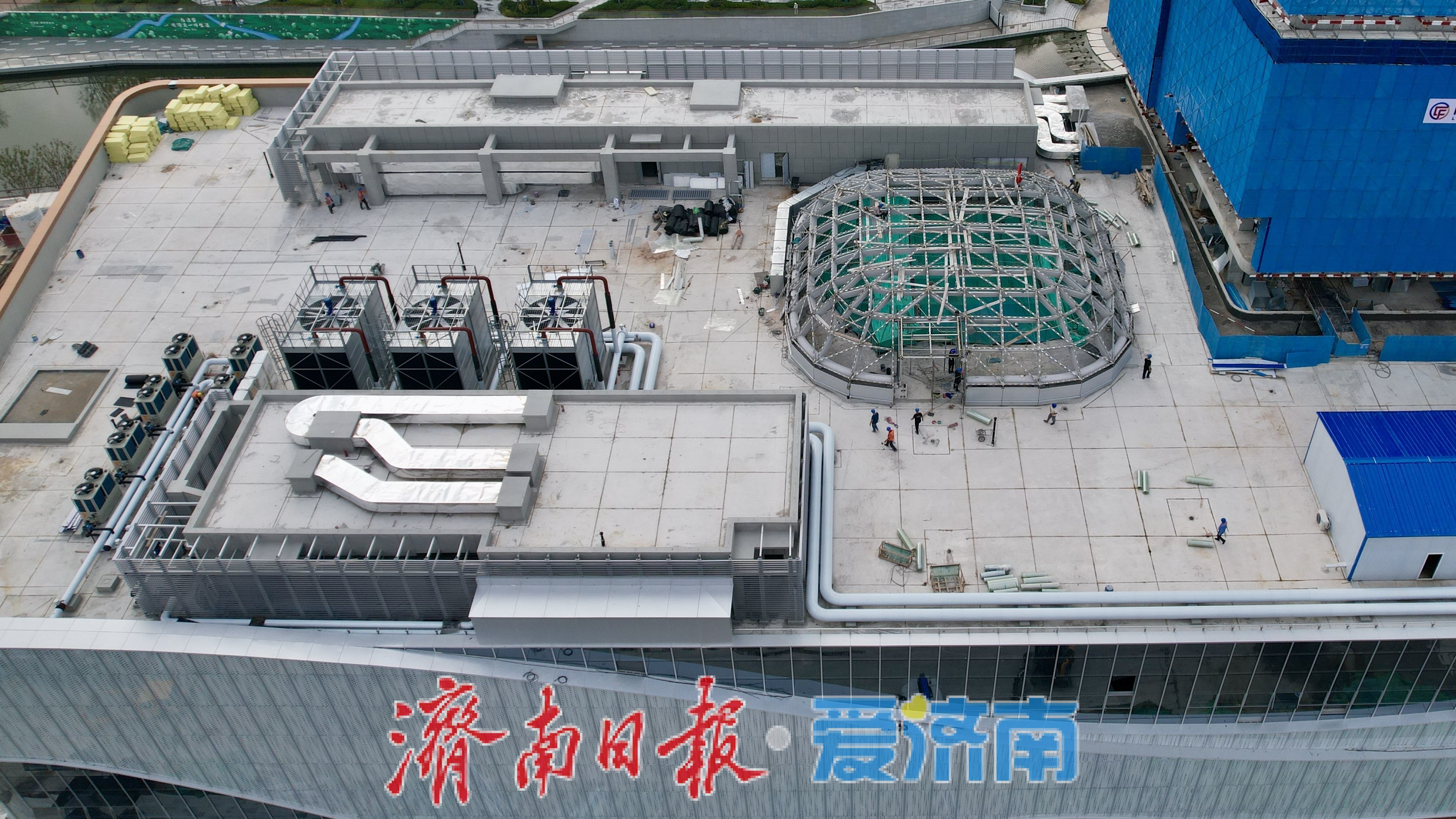 济南首座京东MALL亮相洪楼片区 项目建设全力攻坚节点目标