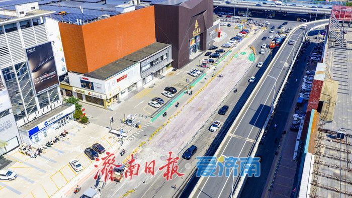 天桥区生产路大修改造工程稳步推进 预计7月15日竣工通车