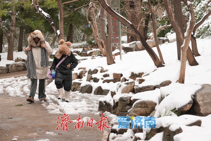 雪后泉城公园美景持续 宛如童话世界