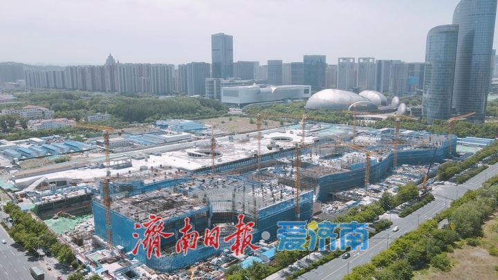 项目强省会｜山东在建最大第四代万达广场“全力攻坚”，部分区域已施工至地上三层