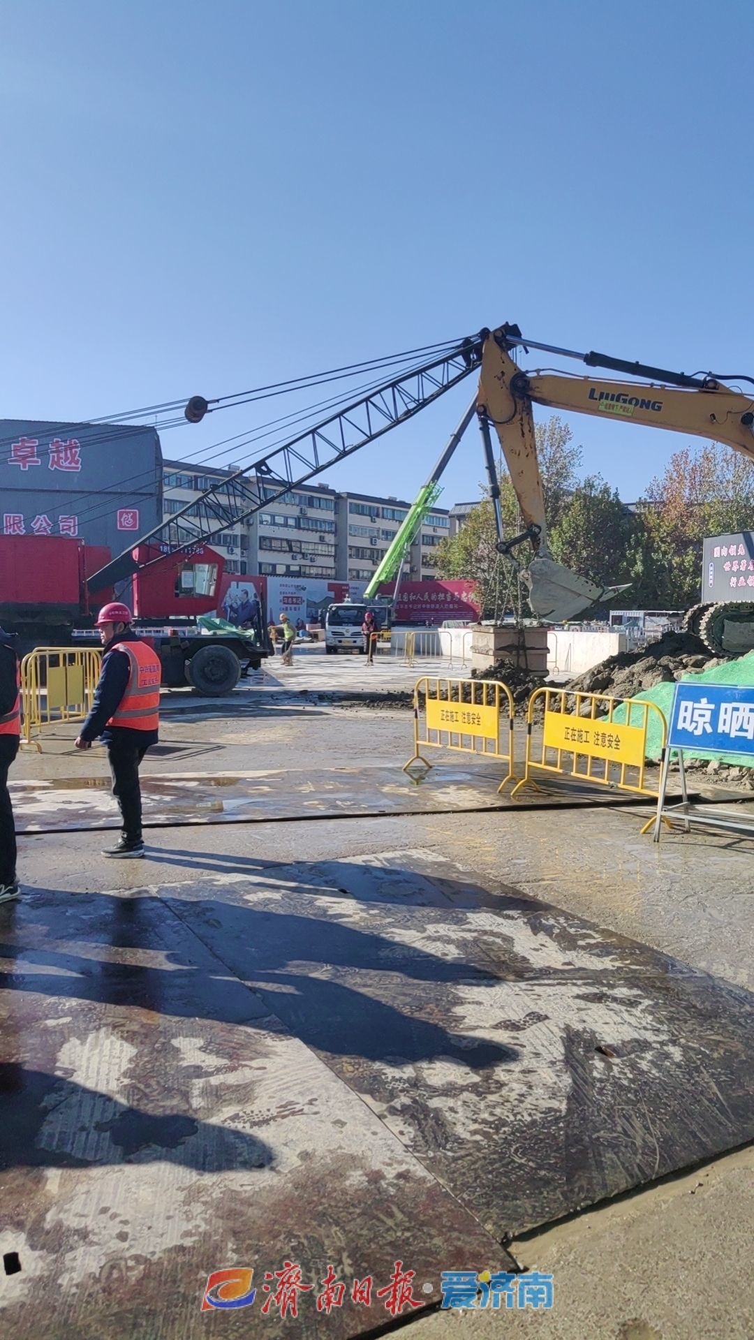 轨道交通6号线大明湖东站即将进入主体结构施工阶段