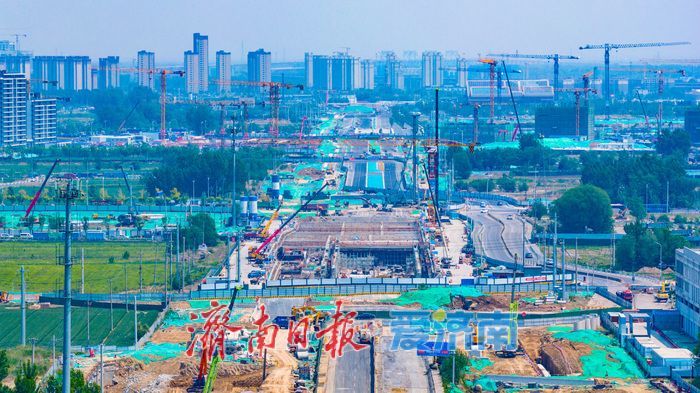 济南黄河大道二期：串联跨黄通道 织密起步区“三横七纵”路网