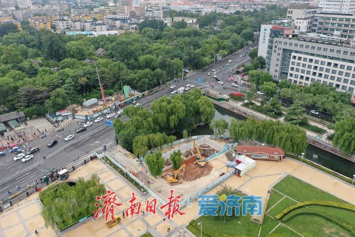 项目强省会｜趵突泉公园直连泉城广场地下通道建设稳步推进
