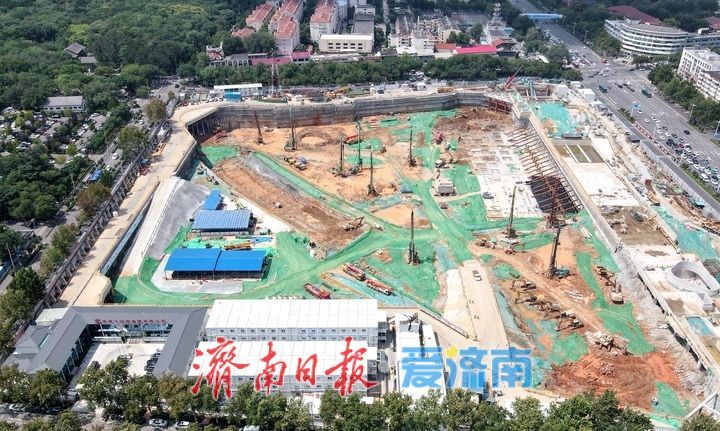 项目强省会｜济南首个轨道交通地下TOD综合体项目进入结构施工阶段