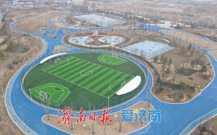 黄河畔新添遛娃踏春好去处 济南丁太鲁绿带公园“吸睛”